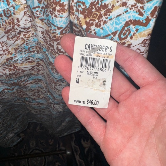 Panhandle Women Medium Long Sleeve Pearl Snap - Picture 2 of 5